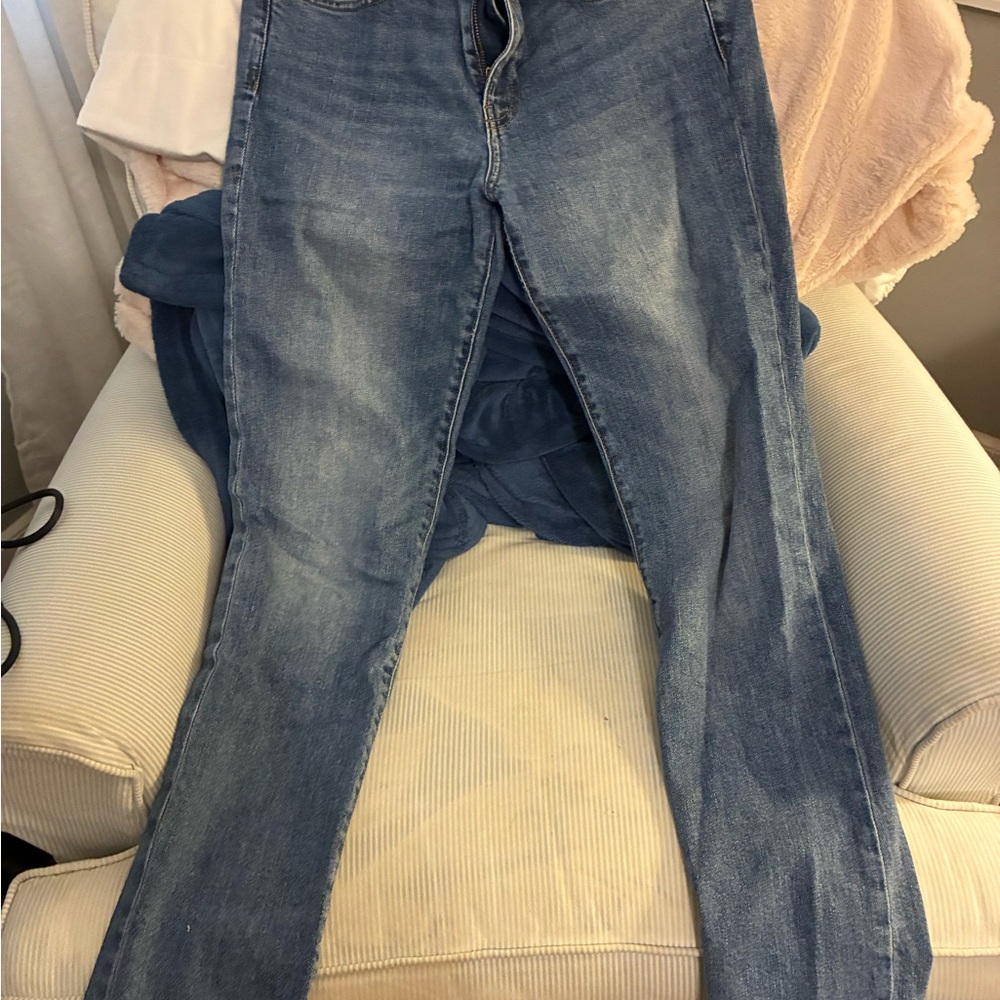 Women's Straight Leg Jeans - Blue